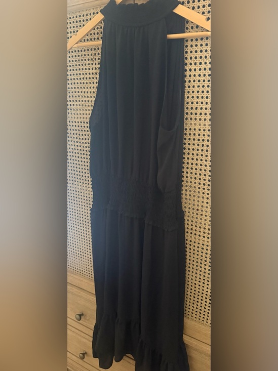 1. State Dresses & Skirts - Black Sleeveless Smocked-Waist Maxi Dress